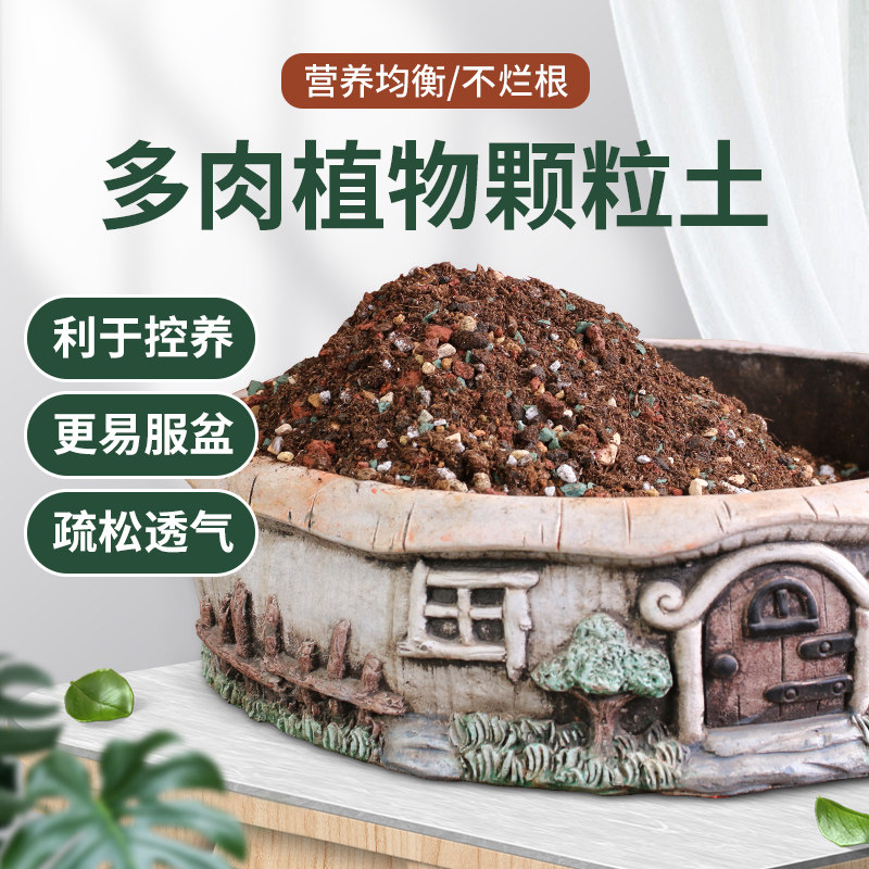 速发多肉颗粒土土营植土多铺土泥炭土扦插土壤法师种养土肉面石