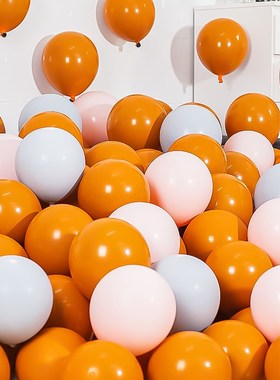 速发开业景球橙色加店商场店铺院店庆装饰厚庆活动场气布置