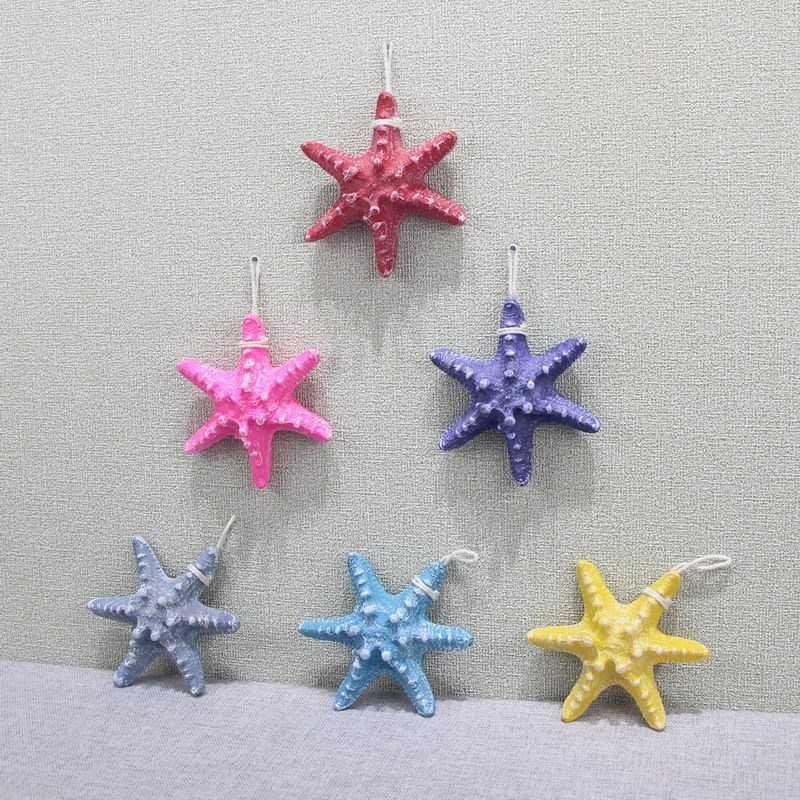 速发风格海星挂件装饰品六角海星挂饰海洋风墙面壁饰拍摄小道具