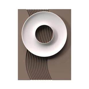 现代轻奢入户玄关立体浮雕装饰画客厅简约高级感挂画餐厅书房壁画