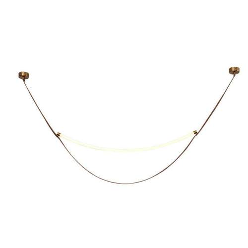 现代简约皮带吊灯家居高级感大厅极简设计师前台复式楼中楼挑空