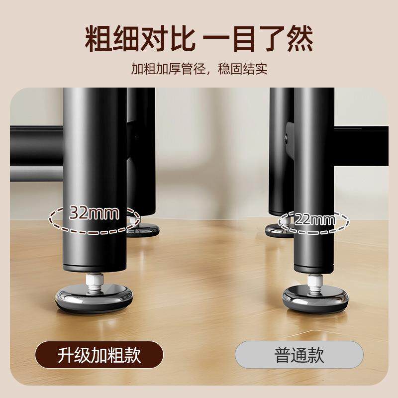 铁艺挂衣架家用卧室落地衣帽架高级感金属衣服多功能置物晾衣架子