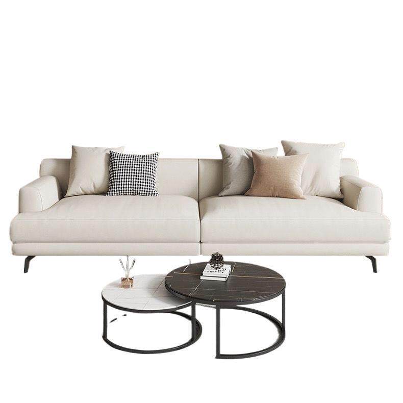 现代简约小户型可拆洗布艺沙发客厅网红高档棉麻直排北欧沙发组合