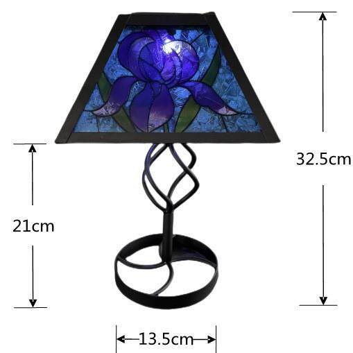 LED灯台灯铁艺摆件庭院花样装饰桌灯节日氛围布置工艺品