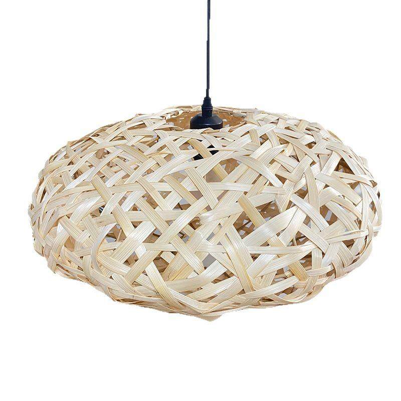 创意藤编灯罩复古日式客厅餐厅卧室火锅店民宿超市东南亚吊灯灯具,家装灯饰光源,智能吊灯,淘宝优惠券,粉丝福利购,淘宝优惠卷