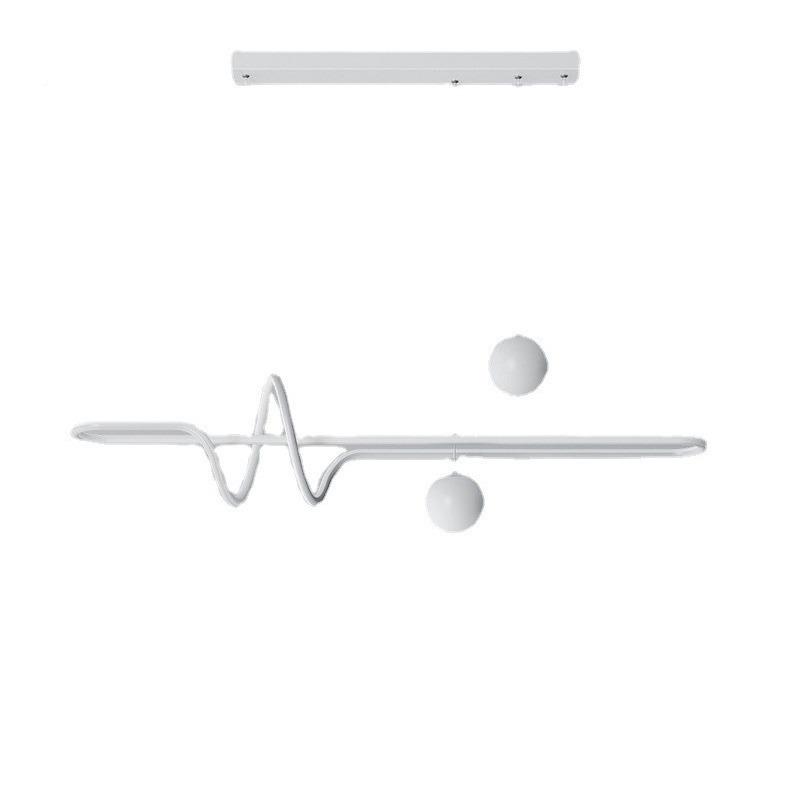 台全光谱厅餐厅吊灯现代简约饭灯创意极简家用吧ld长e条餐桌灯具