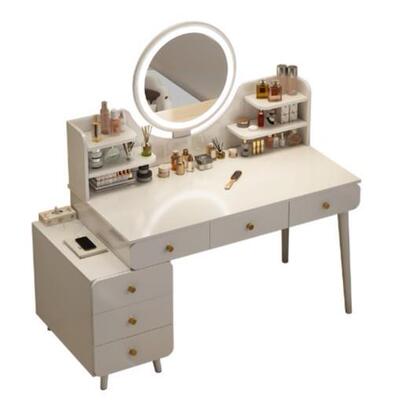 高级感梳妆台卧室带镜梳妆柜带抽桌子网红女生化妆桌小户型梳妆台