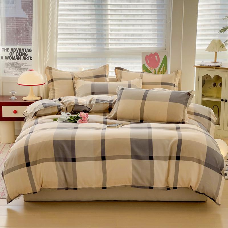 202C植物羊人5春季毛被套单人件单买家用双被罩南通床上磨用品宿