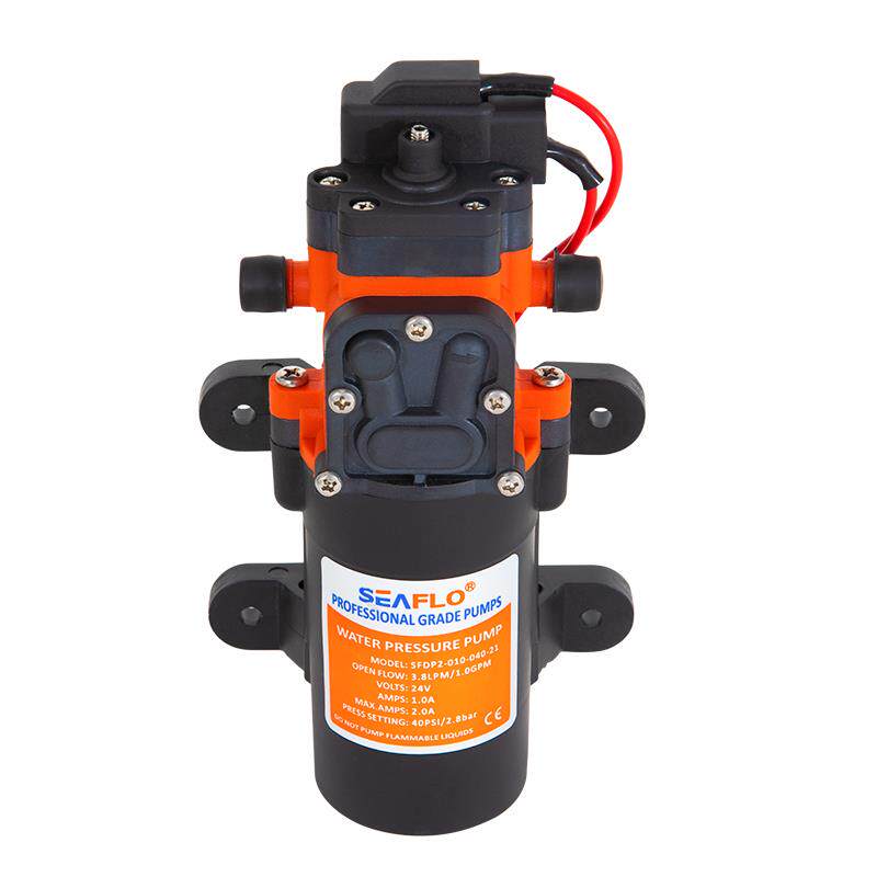 SEAFLO12V/24伏房床车隔膜直流水泵船用电瓶小型自动增压喷雾自吸