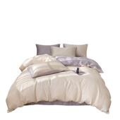 2025夏季 纯色冰丝四件套凉感床单被套宿舍三件套南通床上用品4