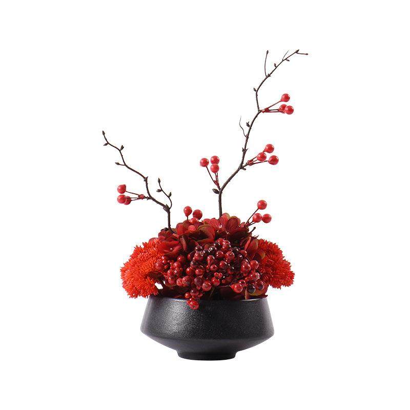 新中式摆件仿真花禅意玄关酒店样板房现代简约客厅茶几盆景装饰品,橡塑材料及制品,工业陶瓷,淘宝优惠券,粉丝福利购,淘宝优惠卷