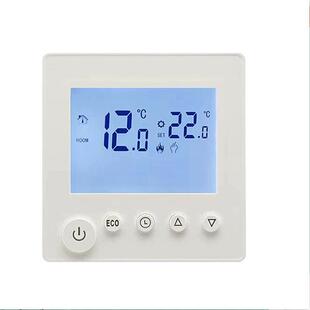 电地暖温控器25A大功率温控器智能定时液晶屏带联动壁炉温控器