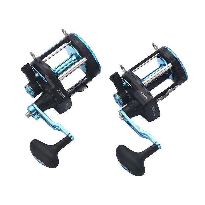 双速比铁板轮金属海钓轮船钓海钓防海水鼓轮