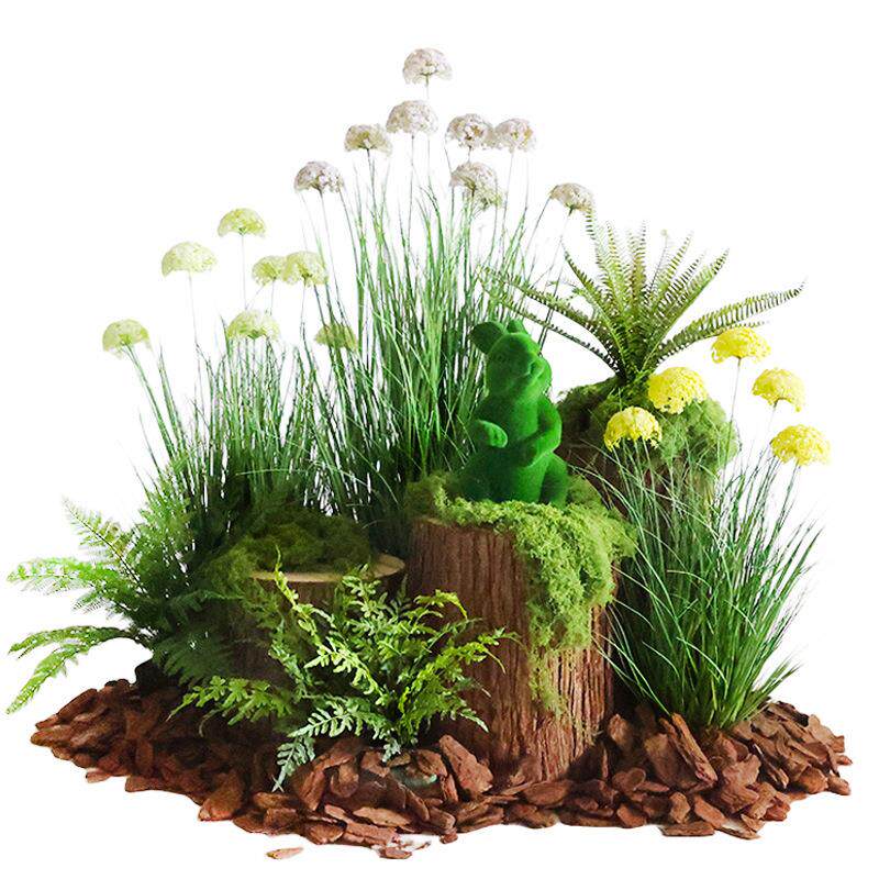 仿真芦苇草绣球花客厅摆件室内仿生假树狗尾巴草落地绿植物假花树