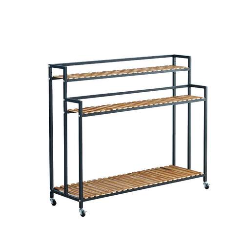 可移动家用铁艺花架户外客厅阳台多层架展示架室内置物架厂家