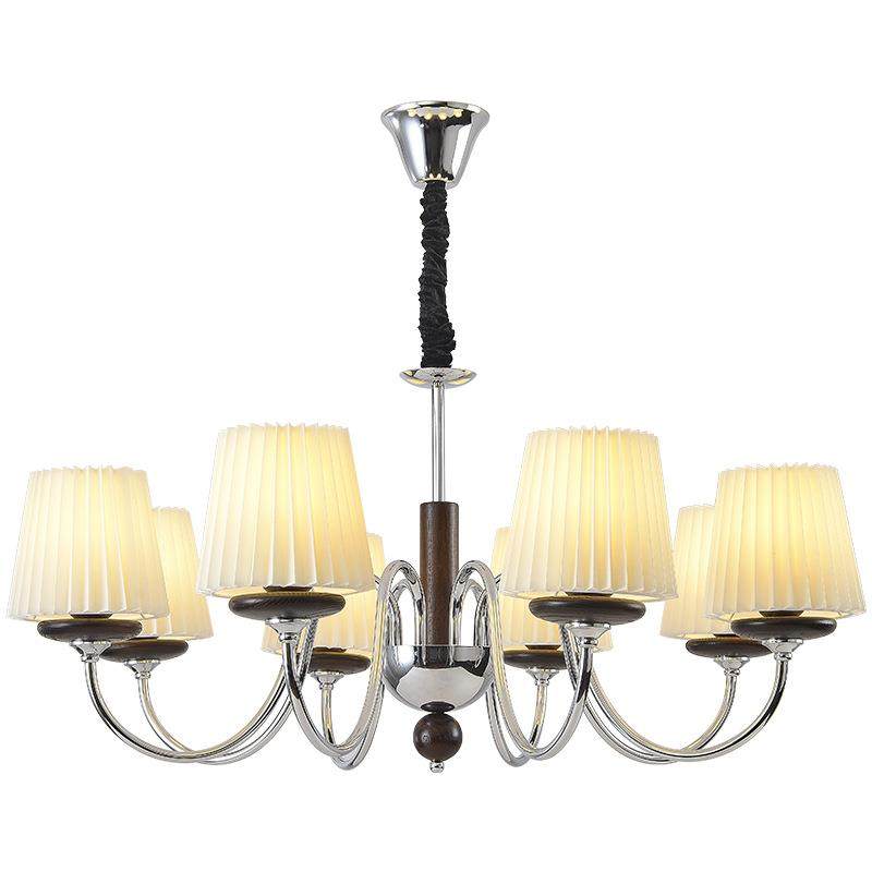 美式客厅吊灯田园乡村复古简约实木餐厅灯中古风中式主卧室书房灯,家装灯饰光源,智能吊灯,淘宝优惠券,粉丝福利购,淘宝优惠卷