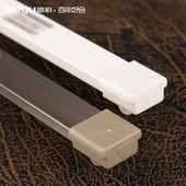 飘窗窗帘轨道魔术贴弯曲双轨直轨单轨铝合金静音纳米窗帘杆