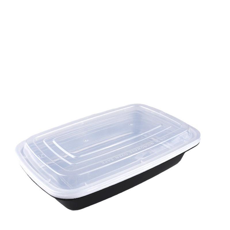方盒打包盒食品级快餐盒微波炉加热美式长方形快餐盒一次性打包盒