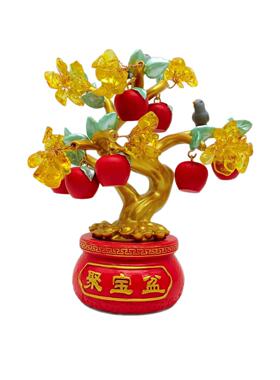 聚宝盆发财树招财聚财摆件入户玄关布置客厅家居装饰乔迁新居礼物