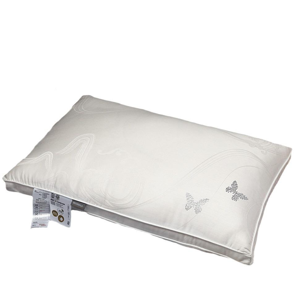 提花白大豆蛋纤枕芯店成人柔软蓬维松枕头酒单人GYJ星级酒店软枕