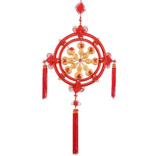 天然葫芦大号中国结八方进才葫芦挂件客厅办公室家居葫芦壁挂