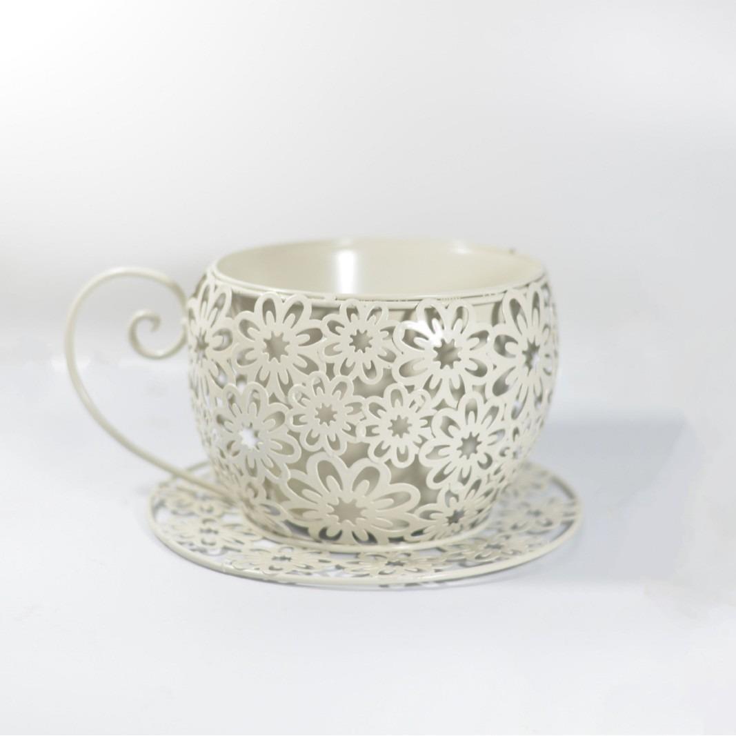 外花户盆庭咖啡杯院花园室内客装厅造景创意艺阳台饰铁艺术花器