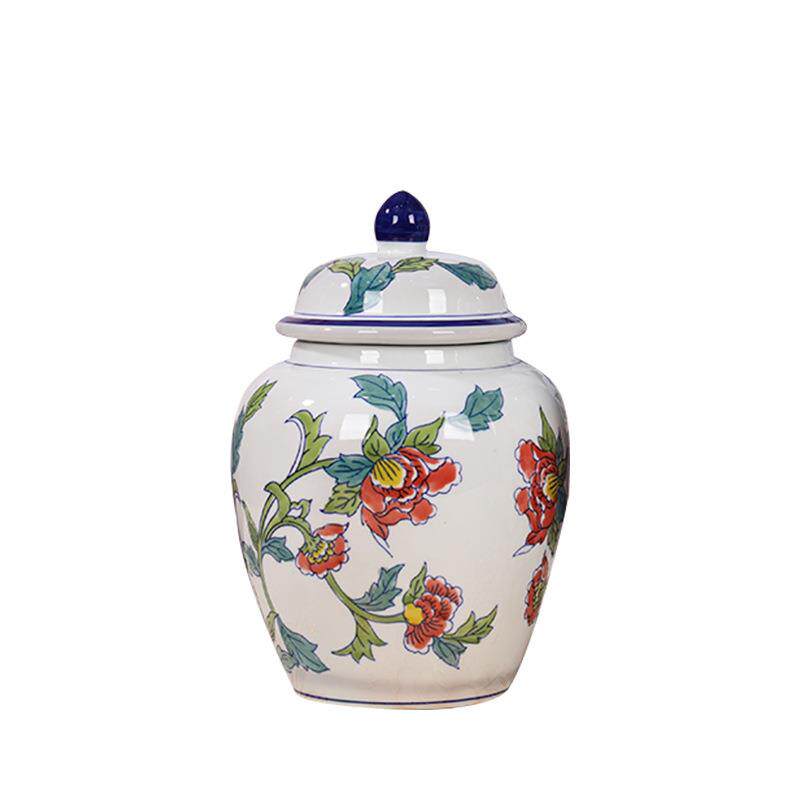 陶瓷花瓶摆件干花花器餐桌家居新中式禅意办公室入户玄关装饰罐子