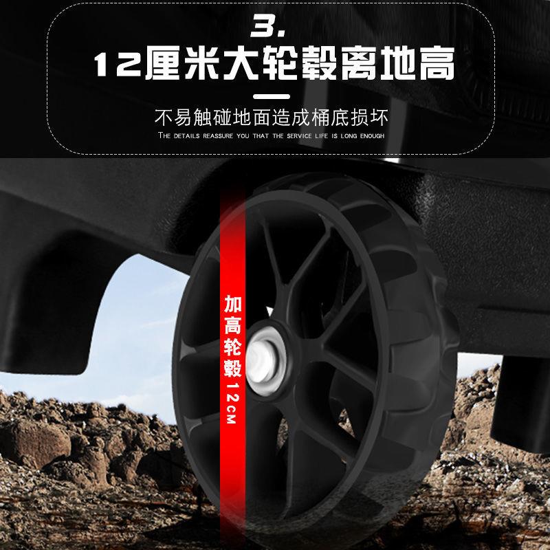 多功能拉杆鱼桶大轮硬盖锁扣钓鱼拉杆箱大容量易清洗鱼护桶装威东