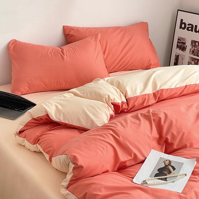 被单件夏季1.5色米1.2m宿舍单套23720-8人纯水洗棉2小清新200x30