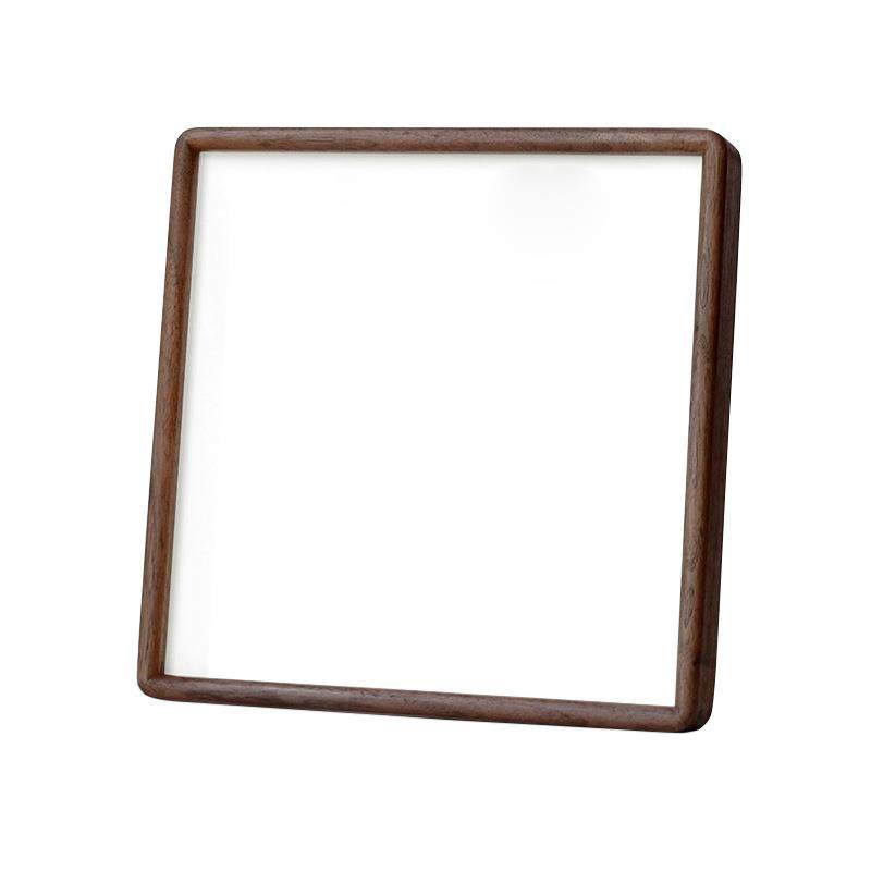 九宫格实木圆角榫卯相框情侣婚纱儿童照片25*25创意正方形摆台