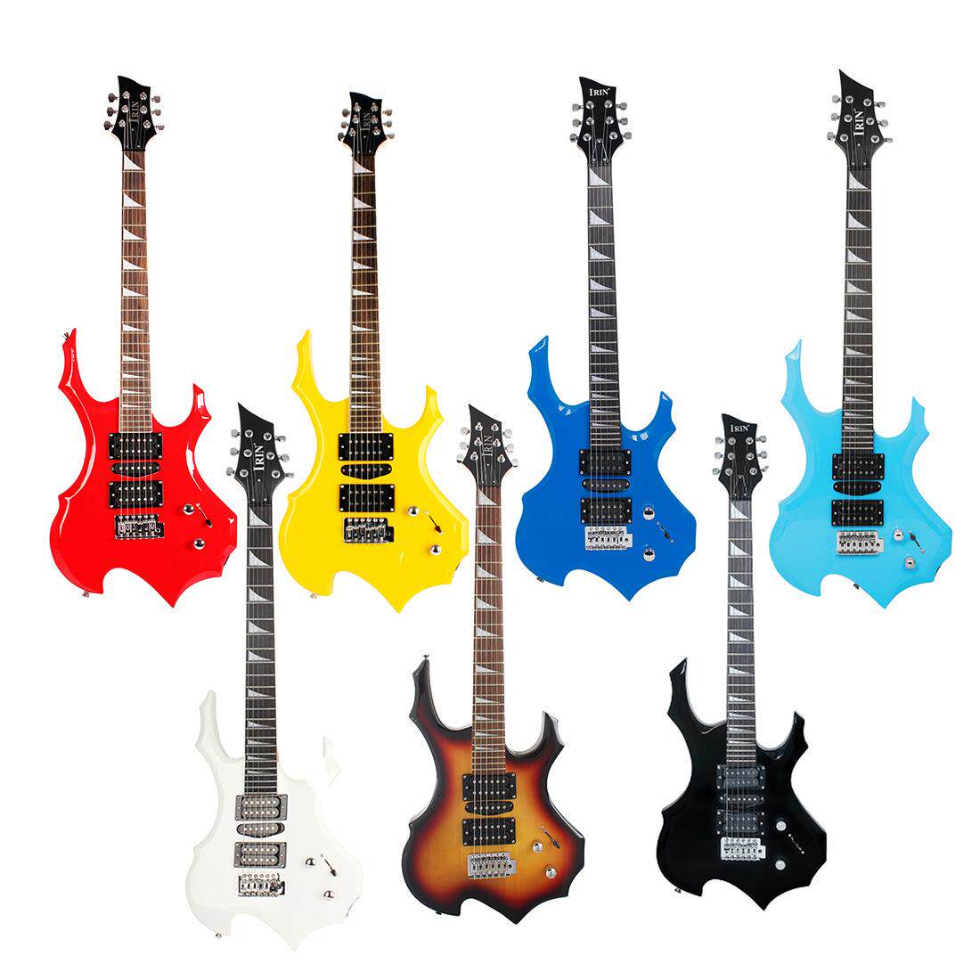 电吉他异性火焰电吉他系列套装24品学生成人演奏弹拨乐器吉他