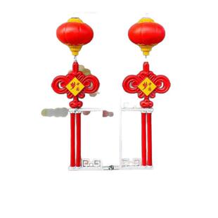 太阳能中国结亮化工程塑料路灯杆发光灯笼两三连串挂件装饰灯