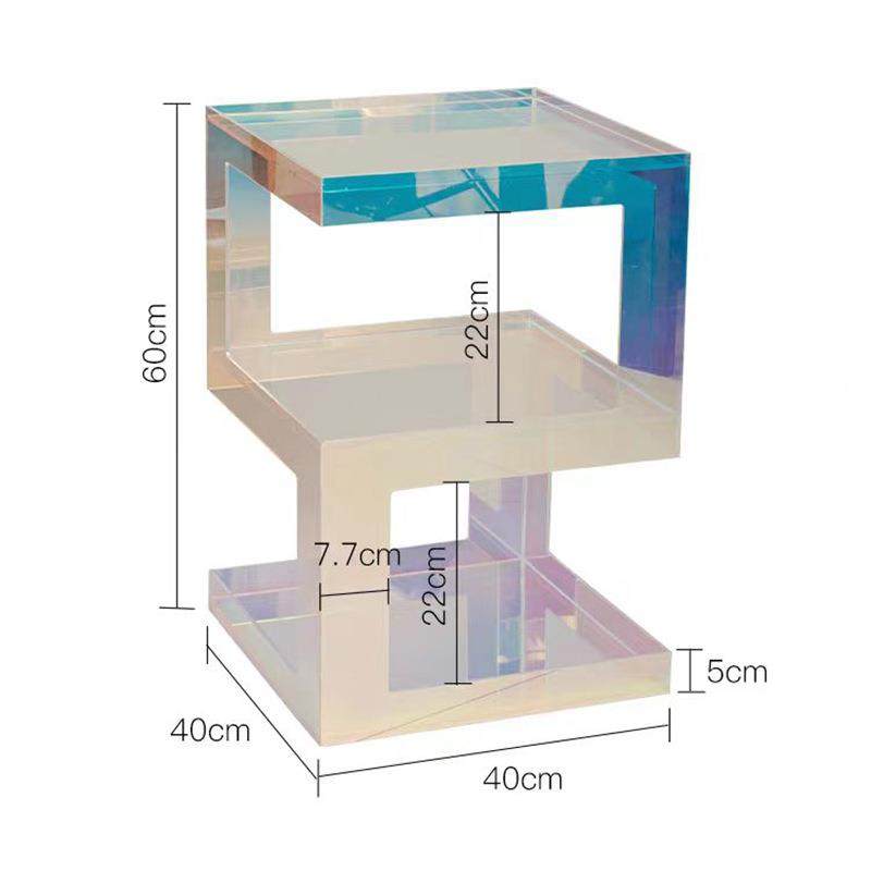 简约轻奢时尚角几炫彩茶几家用亚克力沙发边几卧室床头柜,住宅家具,角几/边几,淘宝优惠券,粉丝福利购,淘宝优惠卷