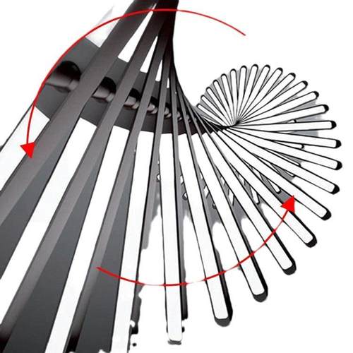 设计师鱼骨灯餐厅灯北欧极简线性办公室长条灯具别墅客厅大吊灯