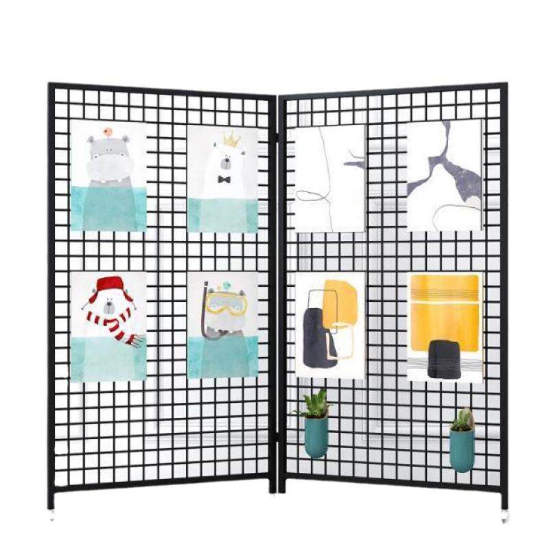 幼儿园画展作品折叠展示架货架饰品美术绘画铁艺网格铁丝网置物架