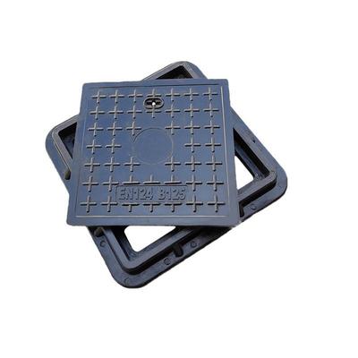 金盟井盖400*400树脂井盖SMC复合树脂井盖防盗下水道高分子井盖