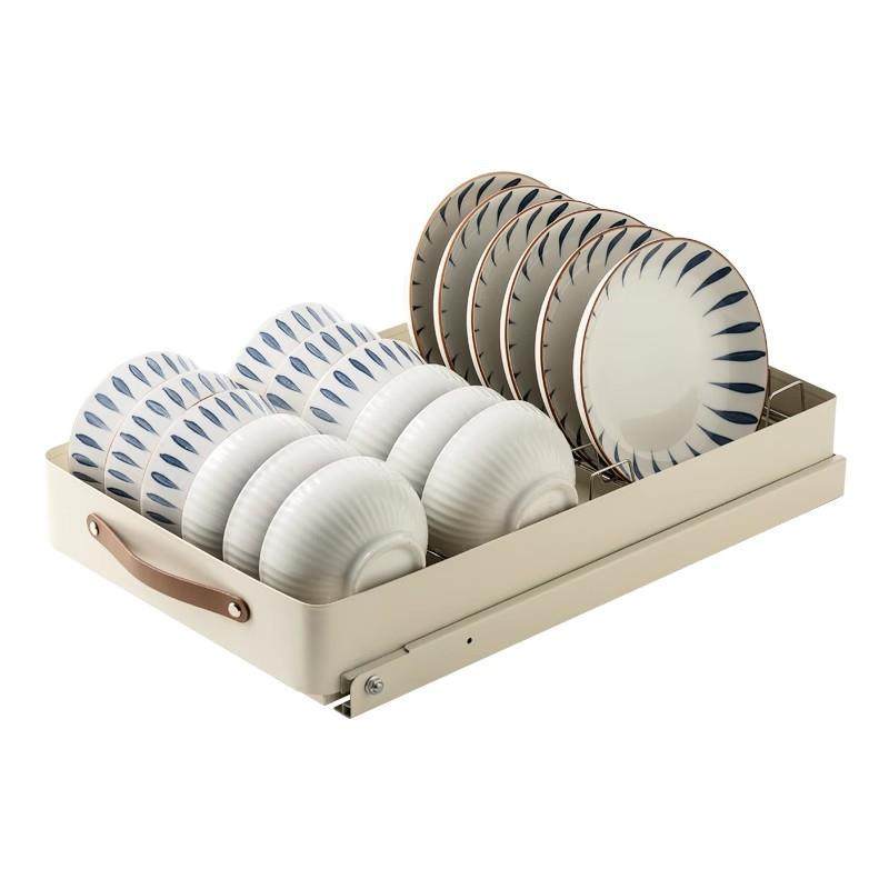 厨房抽拉碗碟收纳架橱柜碗架拉篮抽屉式碗盘盘子沥水置物架不锈钢,厨房/烹饪用具,抹布架/厨房清洁收纳架,淘宝优惠券,粉丝福利购,淘宝优惠卷