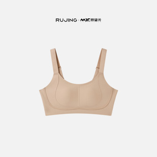 聚拢收副乳防下垂无钢圈文胸 塑性内衣女大胸显小薄款 慕黛芳