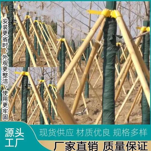 树木支撑架防风固定器树木支伸缩杆塑料套杯紮带绑带园林稳定支架