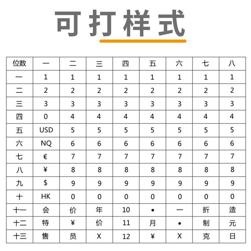 升级打码机手动打价机超市单排标价打价格标签机打码器签价格纸