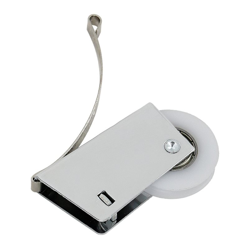 。2个衣柜推拉门下滑轮橱房趟门凹槽轮子卫生间钛合金移门滚轮配