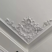 饰组合贴花饰花仿石膏雕花角花装 雕花装 修材料 PU角花吊顶欧式 新品