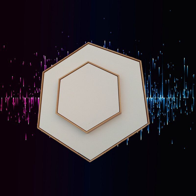 六边形油画框定制画板亚麻手绘装裱画框布框空白油画框实木框