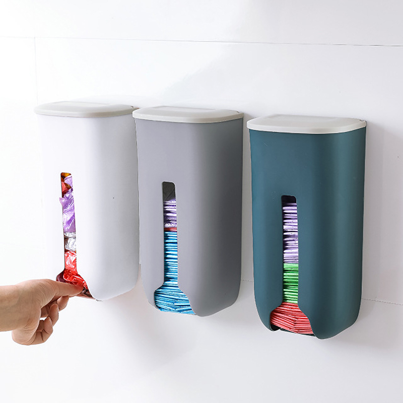 装垃圾袋收纳盒神器放塑料袋收集器壁挂厨房方便袋子抽取式免打孔