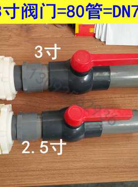 RI0T塑料水塔水桶放水阀门耐高温水箱圆桶pvc排水球阀防腐蚀直插