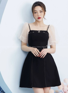 越南小众品牌服装SHILLA连衣裙高级设计气质时尚礼服