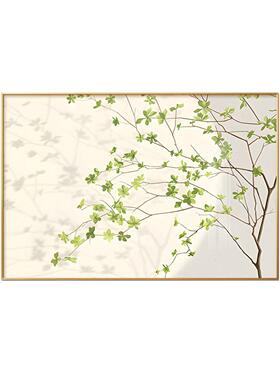 北欧风电表箱装饰画小清新餐厅绿植配奶油风免打孔电箱遮挡挂画