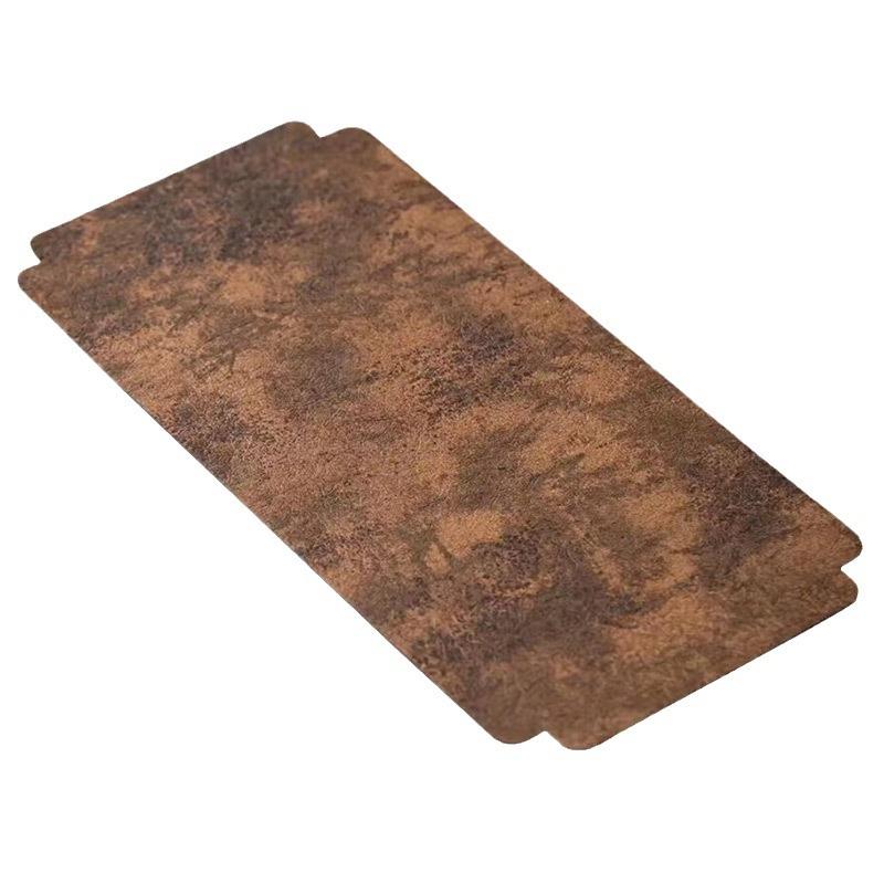 皮中式复古dat1276防水茶小席禅意仿茶道茶盘主人席点式茶垫布中