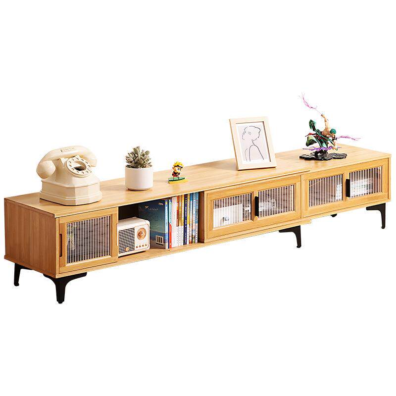 简约客厅电视柜家用落地轻奢高级感伸缩茶几电视机柜小户型组合柜