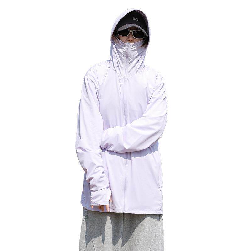 针织原纱防晒衣UPF50+冰丝凉感透气男女款速干防晒服户外登山徒步